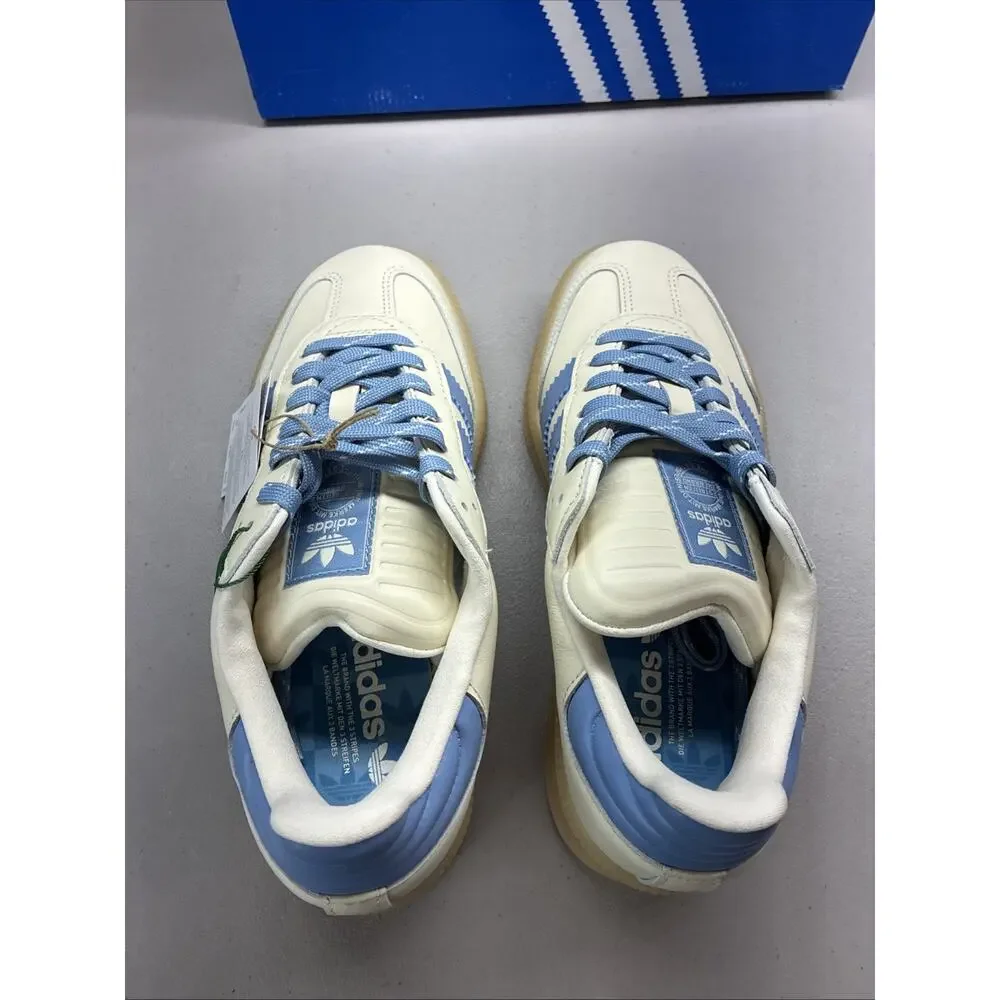adidas Samba XLG Wonder White Ash Blue HQ0251 GS Youth 6.5 New With Box
